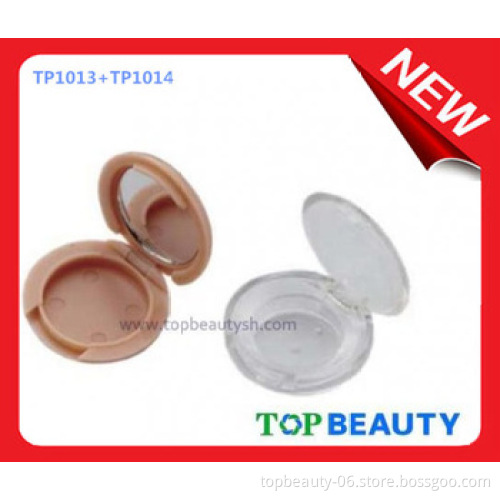 Best Price Round Empty Cosmetic Plastic Powder Case